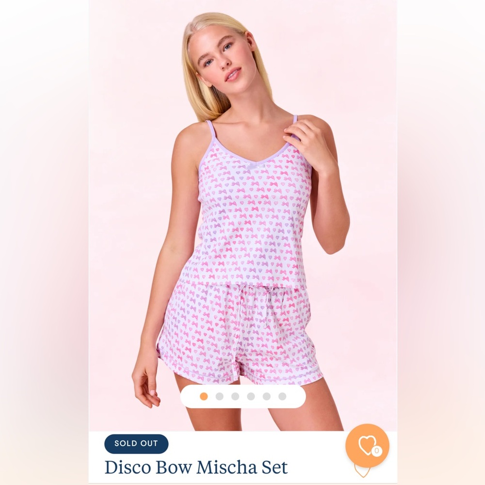 Roller Rabbit x Love Shack Fancy Disco Bow Mischa Set PJs XXS